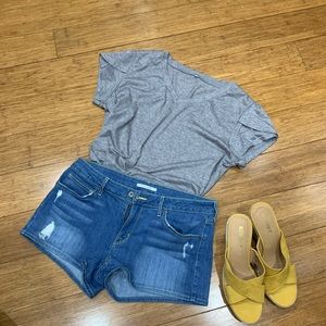 Rich & Skinny distressed jean shorts